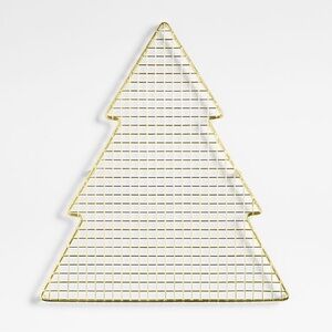 New! Crate&Barrel Brass Tree Shaped Cooling Rack